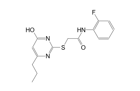 acetamide, N-(2-fluorophenyl)-2-[(4-hydroxy-6-propyl-2-pyrimidinyl)thio]-