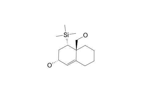 TRANS-6-(HYDROXYMETHYL)-CIS-5-(TRIMETHYLSILYL)-BICYCLO-[4.4.0]-DEC-1-EN-R-3-OL