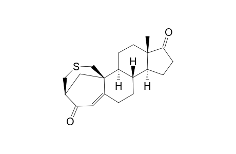 (4.alpha.,10.alpha.)-4,19-cyclo-A-dihomo-2-thiaandrost-4b-ene-4a,17-dione