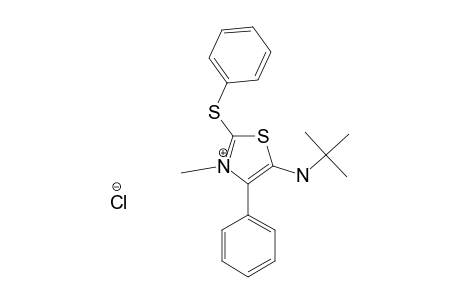 5-(TERT.-BUTYLAMINO)-3-METHYL-4-PHENYL-2-(PHENYLTHIO)-THIAZOLIUM-CHLORIDE