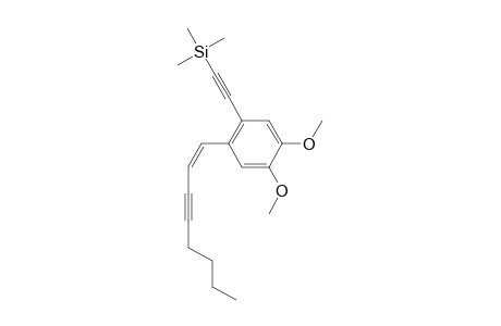 ([4,5-DIMETHOXY-2-[(1Z)-1-OCTEN-3-YNYL]-PHENYL]-ETHYNYL)-(TRIMETHYL)-SILANE