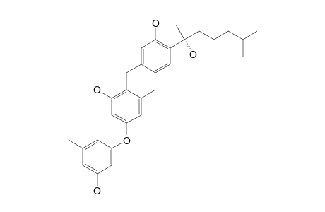 EXPANSOL_B;(S)-(+)-2-(3-HYDROXY-4-(2-HYDROXY-6-METHYLHEPTAN-2-YL)-BENZYL)-5-(3-HYDROXY-5-METHYLPHENOXY)-3-METHYLPHENOL