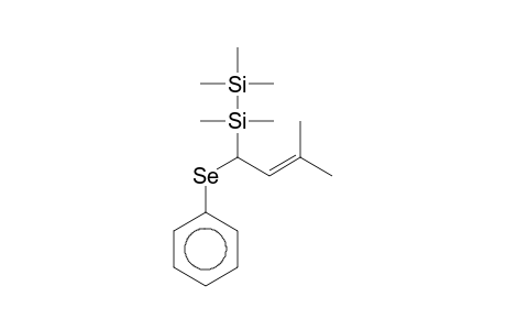 3-Methyl-2-butene, 1-(phenylselenyl)-1-pentamethyldisilanyl-