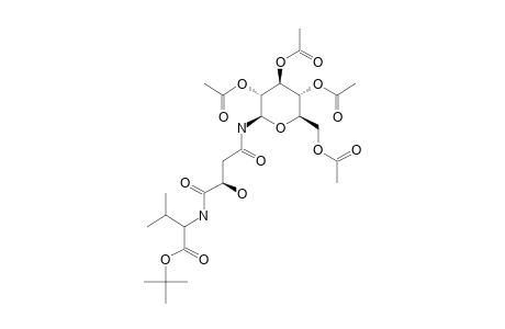 TERT.-BUTYL_N-[(2-S)-1,4-DIOXO-2-HYDROXY-4-[(2,3,4,6-TETRA-O-ACETYL-BETA-D-GLUCOPYRANOSYL)-AMINO]-BUTYL]-VALINATE