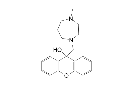 9-[(HEXAHYDRO-4-METHYL-1H-DIAZEPIN-1-YL)METHYL]XANTHEN-9-OL