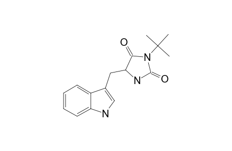 3-TERT.-BUTYL-5-(3-INDOLYL-METHYL)-HYDANTOIN