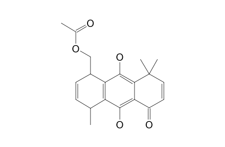 9,10-DIHYDROXY-5-ACETYLOXYMETHYL-4,4,8-TRIMETHYL-5,8-DIHYDRO-ANTHRACEN-1(4H)-1-ONE