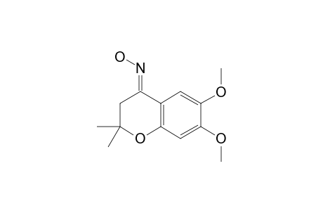 (E)-6,7-DIMETHOXY-2,2-DIMETHYL-4-CHROMANONE-OXIME