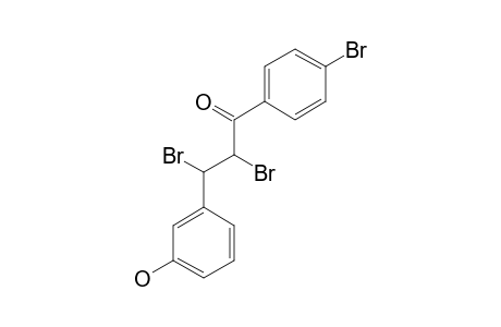 2,3-DIBROMO-1-(4-BROMOPHENYL)-3-(3-HYDROXYPHENYL)-PROPAN-1-ONE