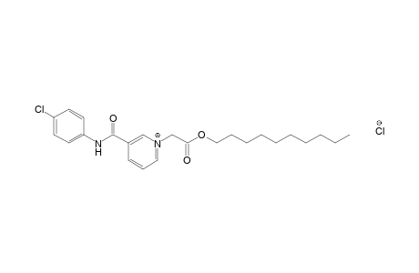 1-(carboxymethyl)-3-[(p-chlorophenyl)carbamoyl]pyridinium chloride, decyl ester