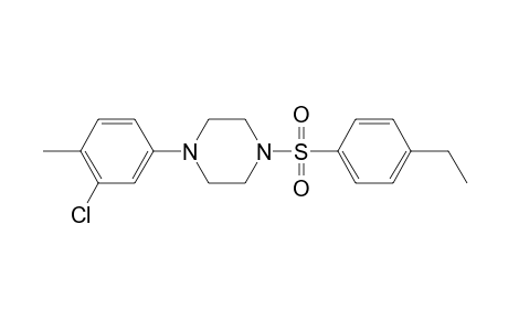 1-(3-Chloro-4-methylphenyl)-4-[(4-ethylphenyl)sulfonyl]piperazine