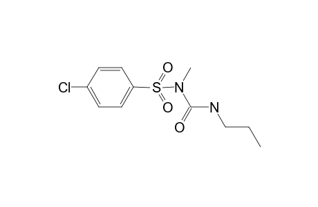 Benzenesulfonamide, 4-chloro-N-methyl-N-[(propylamino)carbonyl]-