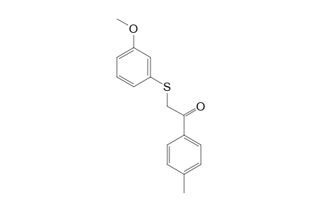 2-(3-Methoxyphenylthio)-1-p-tolylethanone