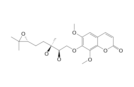 (2'-R,3'-R,6'-R)-7-(2'.3'-DIHYDROXY-6',7'-EPOXY-3',7'-DIMETHYLOCTAOXY)-6,8-DIMETHOXYCOUMARIN