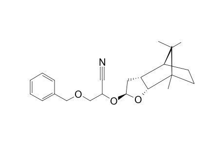 [2R-(2-ALPHA(R*),3A-ALPHA,4-ALPHA,7-ALPHA,7A-ALPHA)]-2-[(OCTAHYDRO-7,8,8-TRIMETHYL-4,7-METHANOBENZOFURANE-2-YL)-OXY]-3-(PHENYLMETHOXY)-PROPANENITRILE