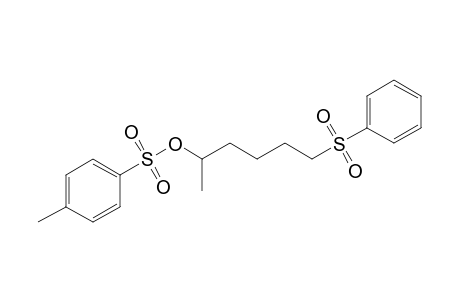 Toluene-4-sulfonic acid 5-benzenesulfonyl-1-methylpentyl ester