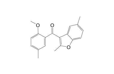 (2,5-Dimethyl-1-benzofuran-3-yl)(2-methoxy-5-methylphenyl)methanone