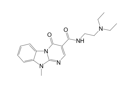 3-{[2'-(N,N-Diethylamino)ethyl]aminocarbonyl}-10-methyl-pyrimido[1,2-a]benzimidazol-4(10H)-one