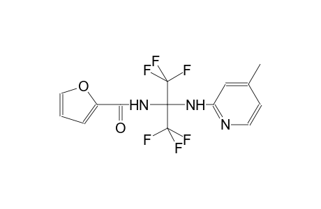 N-[2,2,2-trifluoro-1-[(4-methyl-2-pyridinyl)amino]-1-(trifluoromethyl)ethyl]-2-furamide