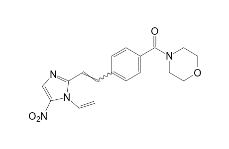 morpholino-p-[2-(5-nitro-1-vinylimidazol-2-yl)vinyl]phenyl ketone