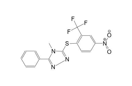 4-Methyl-3-([4-nitro-2-(trifluoromethyl)phenyl]sulfanyl)-5-phenyl-4H-1,2,4-triazole