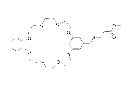 5-(2-(METHOXYCARBONYL)-ETHYLTHIOMETHYL)-1,3-PHENYLBENZO-[25]-CROWN-8