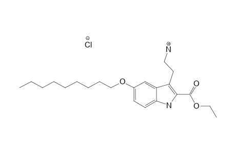 3-(2-AMINOETHYL)-5-NONYLOXY-1H-INDOLE-2-CARBOXYLIC-ACID-ETHYLESTER-HYDROCHLORIDE