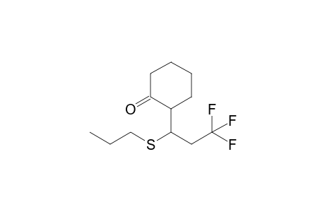 2-(3,3,3-trifluoro-1-propylsulfanylpropyl)cyclohexan-1-one