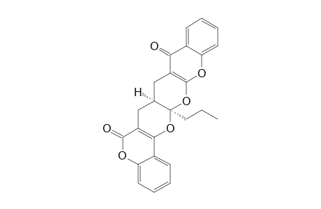 #16B;(7ARS,15ASR)-7,7A-DIHYDRO-15A-PROPYL-6H,8H,9H,15AH-[1]-BENZOPYRANO-[3'',2'':5',6']-PYRANO-[3',2':5,6]-PYRANO-[3,2-C]-[1]-BENZOPYRAN-6,9-DIONE