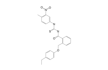 2-[(4-ETHYLPHENOXY)-METHYL]-N-(3-NITRO-4-METHYLPHENYLCARBAMOTHIOYL)-BENZAMIDE