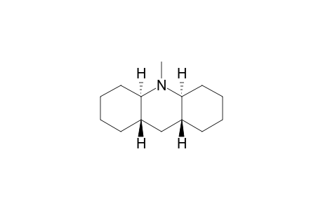 (4A-ALPHA,8A-BETA,9A-BETA,10A-ALPHA)-TETRADECAHYDRO-10-METHYLACRIDINE