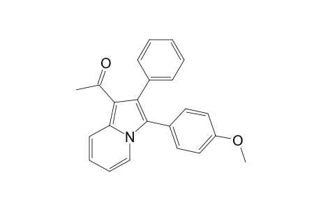 1-[3-(4-methoxyphenyl)-2-phenyl-1-indolizinyl]ethanone