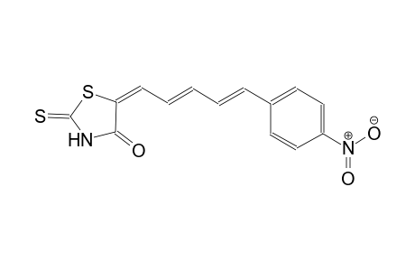 (5E)-5-[(2E,4E)-5-(4-nitrophenyl)-2,4-pentadienylidene]-2-thioxo-1,3-thiazolidin-4-one