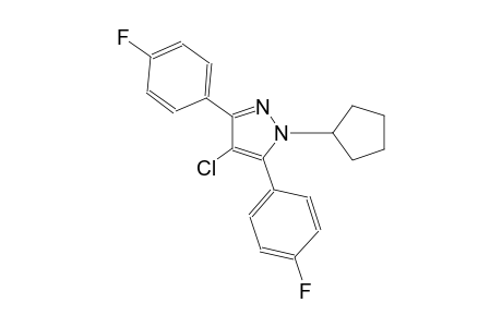 4-chloro-1-cyclopentyl-3,5-bis(4-fluorophenyl)-1H-pyrazole