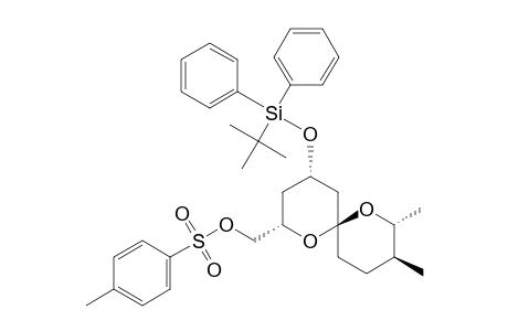 1,7-Dioxaspiro[5.5]undecane-2-methanol, 4-[[(1,1-dimethylethyl)diphenylsilyl]oxy]-8,9-dimethyl-, 4-methylbenzenesulfonate, [2S-[2.alpha.,4.alpha.,6.beta.(8S*,9R*)]]-