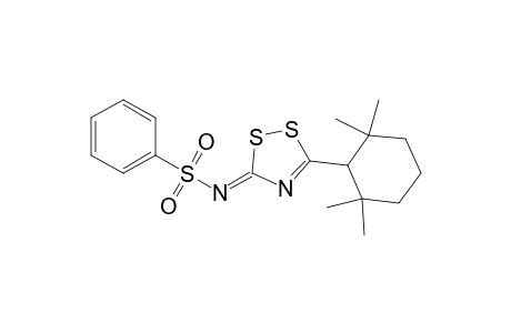 N-(phenylsulfonyl)-5-(2,2,6,6-tetramethylcyclohexyl)-3H-1,2,4-dithiazol-3-imine