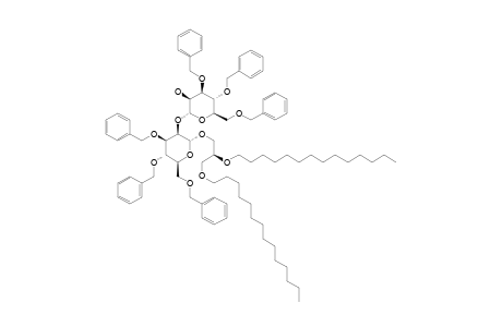 3-O-[3,4,6-TRI-O-BENZYL-2-O-(3,4,6-TRI-O-BENZYL-ALPHA-D-MANNOPYRANOSYL)-ALPHA-D-MANNOPYRANOSYL]-1,2-DI-O-TETRADECYL-SN-GLYCEROL