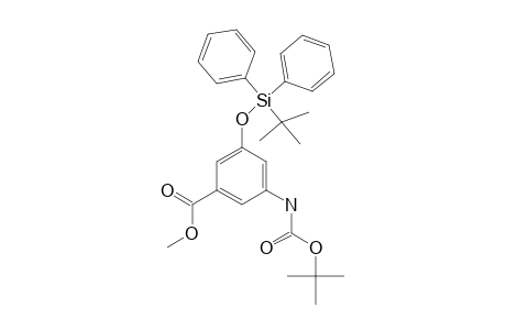 3-TERT.-BUTOXYCARBONYLAMINO-5-(TERT.-BUTYL-DIPHENYLSILANYLOXY)-BENZOIC-ACID-METHYLESTER