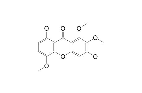 MOUTABEONE;1,6-DIHYDROXY-4,7,8-TRIMETHOXY-9H-XANTHEN-9-ONE