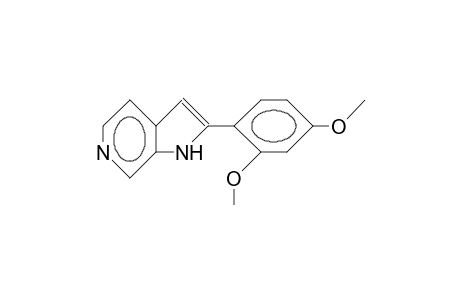 2-(2,4-Dimethoxy-phenyl)-1H-pyrrolo(2,3-C)pyridine