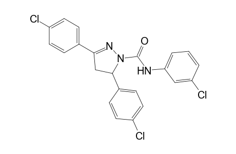 3,5-bis(p-chlorophenyl)-3'-chloro-2-pyrazoline-1-carboxanilide