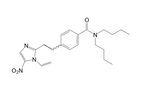 N,N-dibutyl-p-[2-(5-nitro-1-vinylimidazol-2-yl)vinyl]benzamide