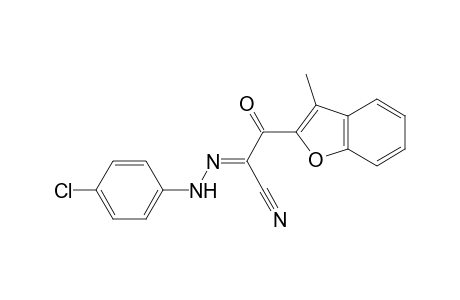 3-(3-Methylbenzofuran-2-yl)-2-(4-chlorophenylhydrazono)-3-oxopropanenitrile