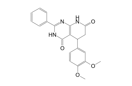 5-(3,4-dimethoxyphenyl)-2-phenyl-5,8-dihydropyrido[2,3-d]pyrimidine-4,7(3H,6H)-dione