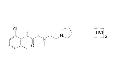 6'-chloro-2-[methyl[2-(1-pyrrolidinyl)ethyl]amino}-o-acetotoluidide, dihydrochloride