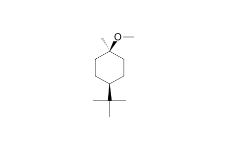 1-EQU-TERT.-BUTYL-4-AX-METHOXY-4-METHYLCYCLOHEXANE