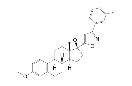 3-METHOXY-17-ALPHA-[3'-(3''-METHYL)-PHENYL-ISOXAZOL-5'-YL]-ESTRA-1,3,5(10)-TRIEN-17-BETA-OL