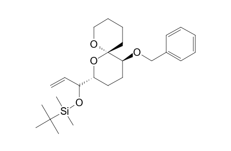 (2R*,5S*,6S*)-2-(1'-TERT.-BUTYLDIMETHYLSILYLOXY-PROP-2'-ENYL)-5-BENZYLOXY-1,7-DIOXASPIRO-[5.5]-UNDECANE