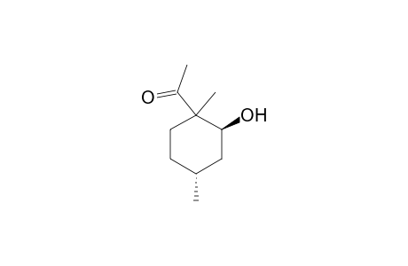 (1S,5R)-2-Acetyl-2,5-dimethylcyclohexan-1-ol isomer