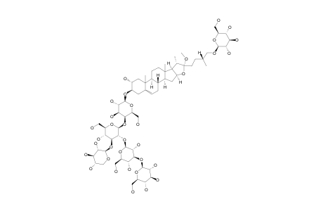 #50;26-O-BETA-D-GLUCOPYRANOSYL-22-ALPHA-METHOXY-2-ALPHA,3-BETA,26-TRIHYDROXY-(25R)-FUROST-5-ENE-3-O-BETA-D-GLUCOPYRANOSYL-(1->3)-BETA-D-GLUCOPYRANOSYL-(1->2)-[